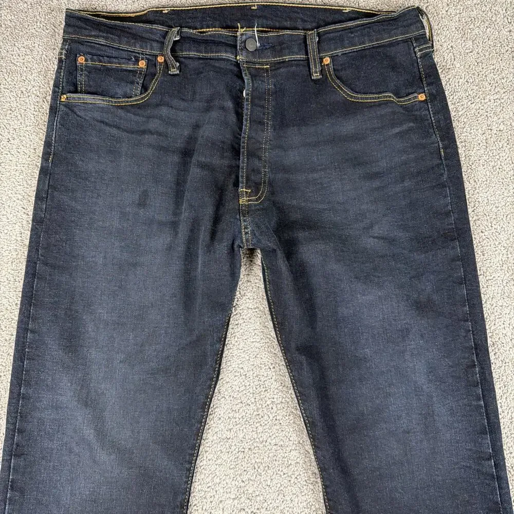 Levis 501 XX Jeans Mens 40x30 Rigid Indigo STF Raw Denim Stretch Straight Leg